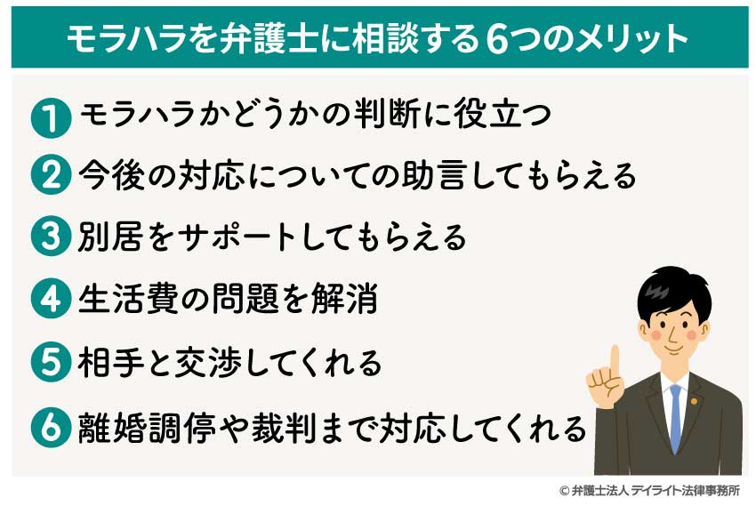 モラハラを弁護士に相談する6つのメリット