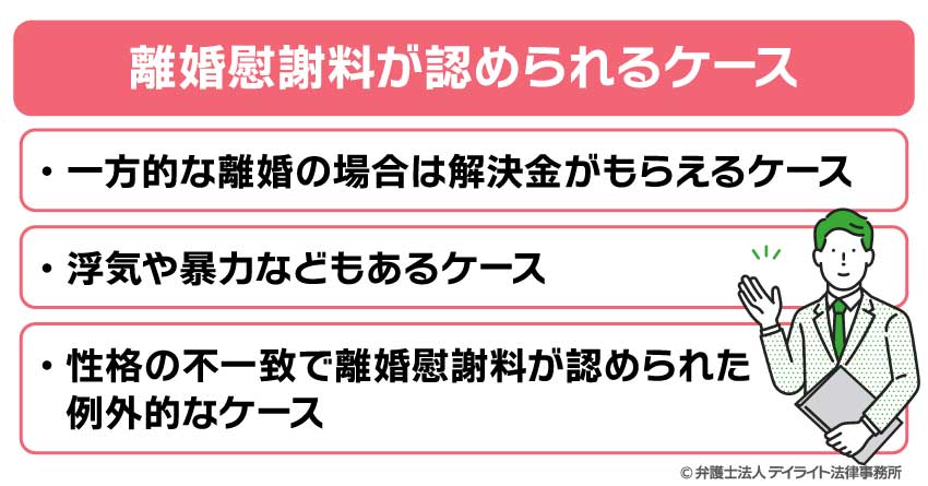 離婚慰謝料が認められるケース