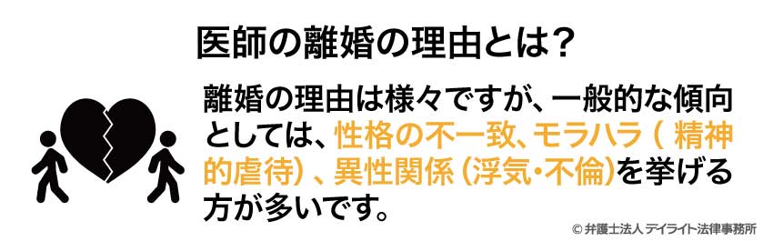 医師の離婚の理由とは？