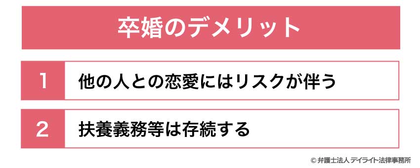 卒婚のデメリット