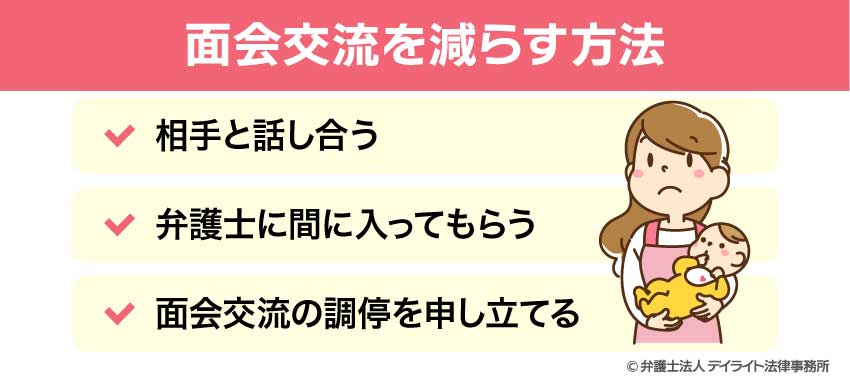 面会交流を減らす方法