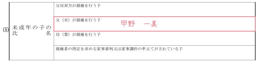 父の単独親権を選択する場合