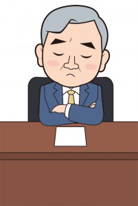 悩む弁護士のイメージイラスト