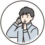 電話する男性