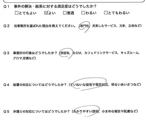 お客様の声画像