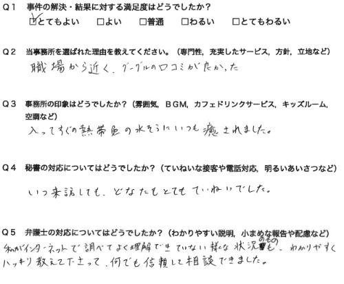 お客様の声画像