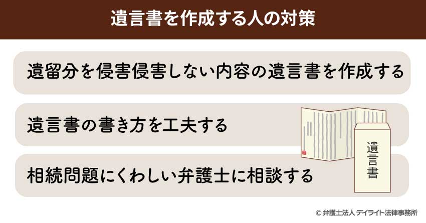 遺言書を作成する人の対策