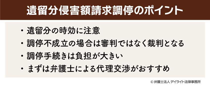 遺留分侵害額請求調停のポイント