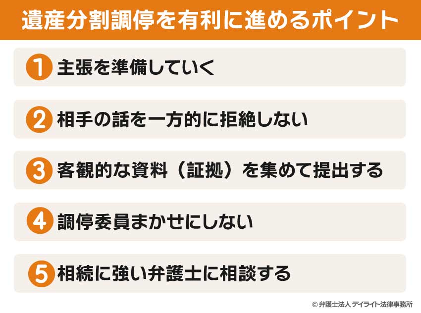 遺産分割調停を有利に進めるポイント