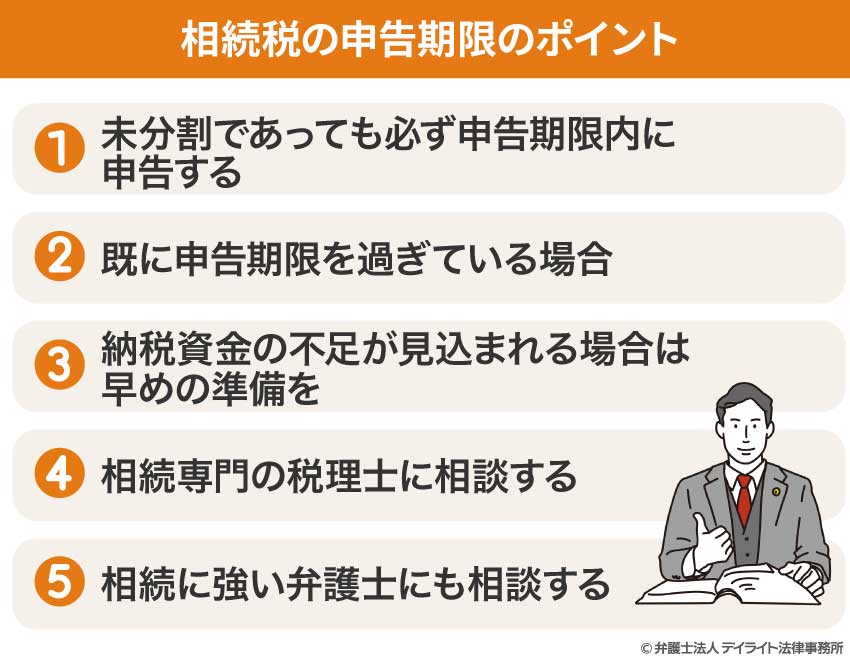 相続税の申告期限のポイント