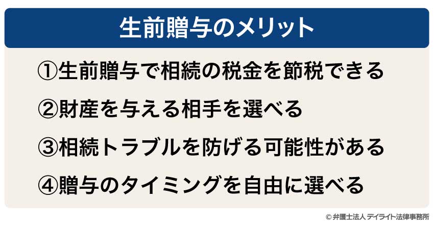 生前贈与のメリット