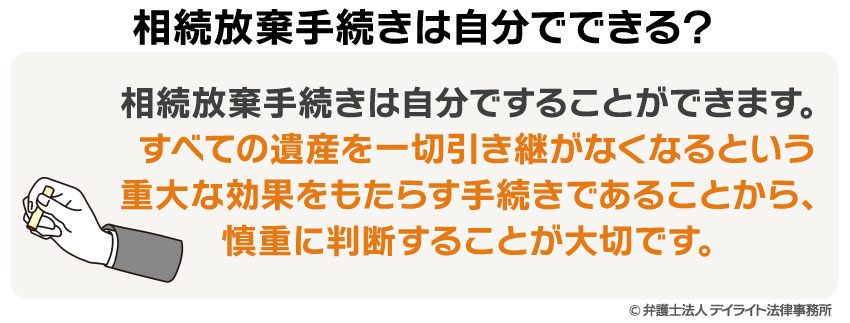 相続放棄手続きは自分でできる?