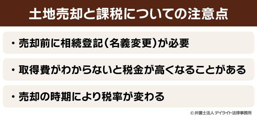 土地売却と課税についての注意点