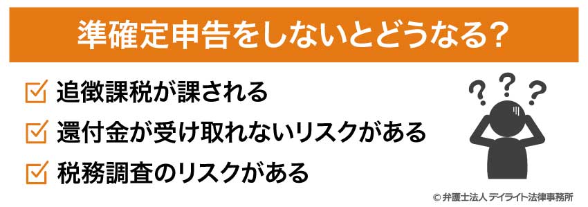 準確定申告をしないとどうなる?