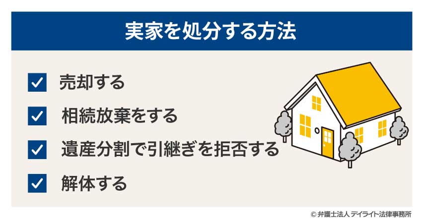 実家を処分する方法