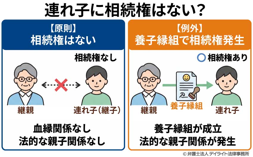 連れ子に相続権はない?