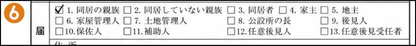 死亡届の届出人の資格(⑥)