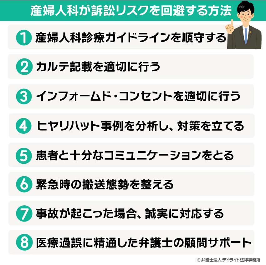 産婦人科が訴訟リスクを回避する方法