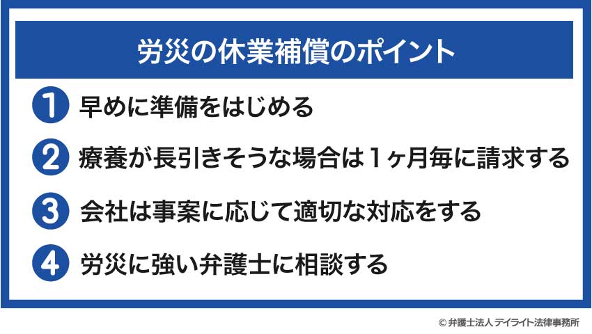 労災の休業補償のポイント