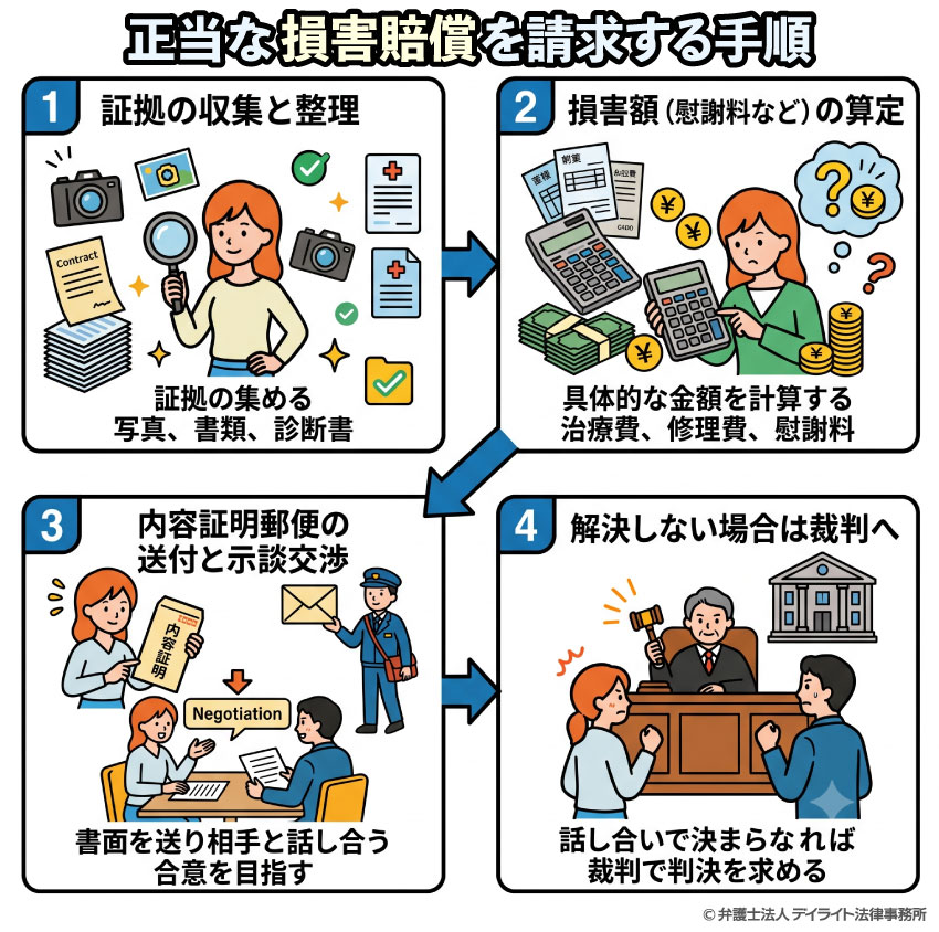 損害賠償請求のやり方
