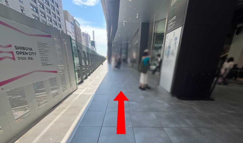 JR埼京線（渋谷駅新南改札）からのアクセス④