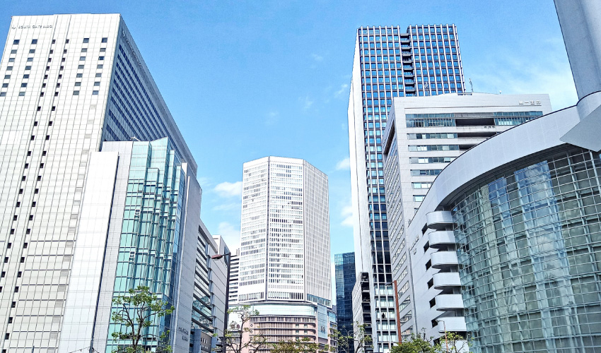 大阪の街並み